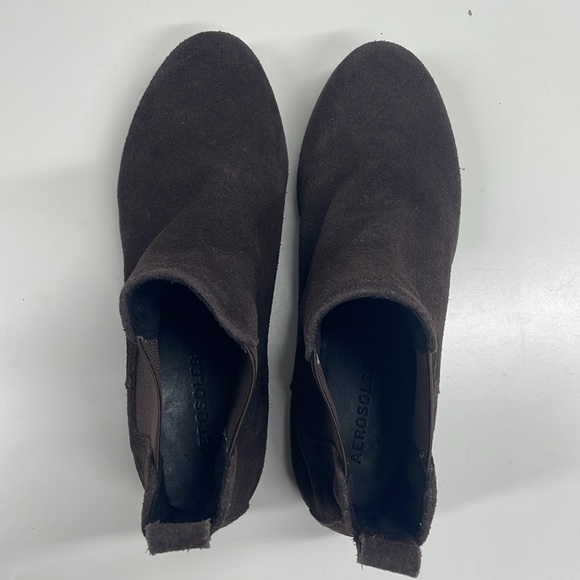Aerosoles Women's Step Dance Suede Ankle Boots in Brown Size 7 - Picture 5 of 7
